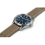 Montre Hamilton homme automatique titane  bracelet cuir marron - vue 2