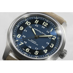 Montre Hamilton homme automatique titane  bracelet cuir marron - vue D2