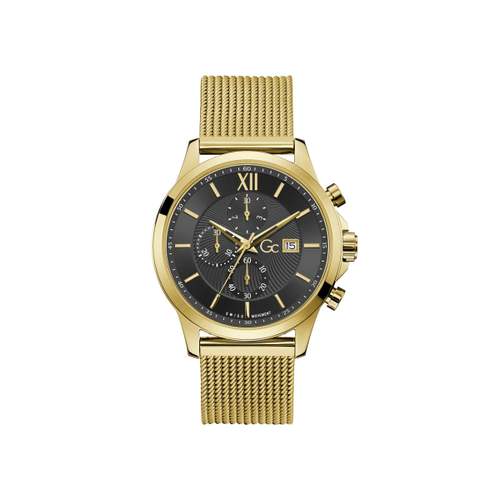 Montre GUESS COLLECTION homme bracelet acier doré jaune