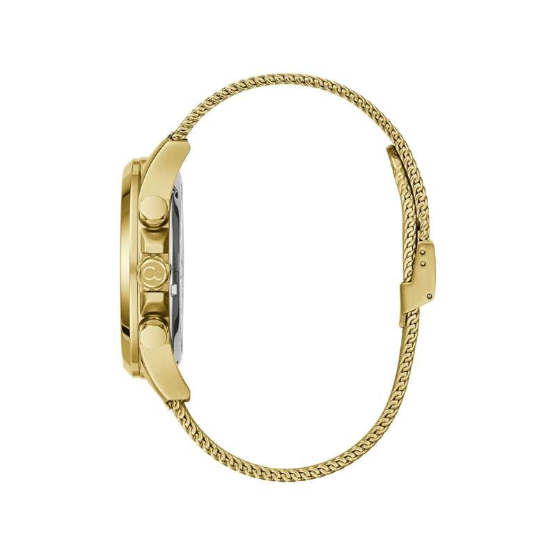 Montre GUESS COLLECTION homme bracelet acier doré jaune - vue 2