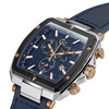 Montre GUESS COLLECTION homme acier bracelet cuir bleu - vue VD2