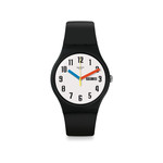 Montre Swatch mixte matières biosourcées noir - vue 1