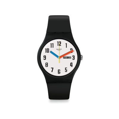 Montre Swatch mixte matières biosourcées noir - vue 1