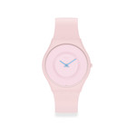 Montre Swatch mixte bioceramic bracelet silicone rose - vue 1