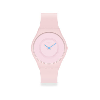 Montre Swatch mixte bioceramic bracelet silicone rose