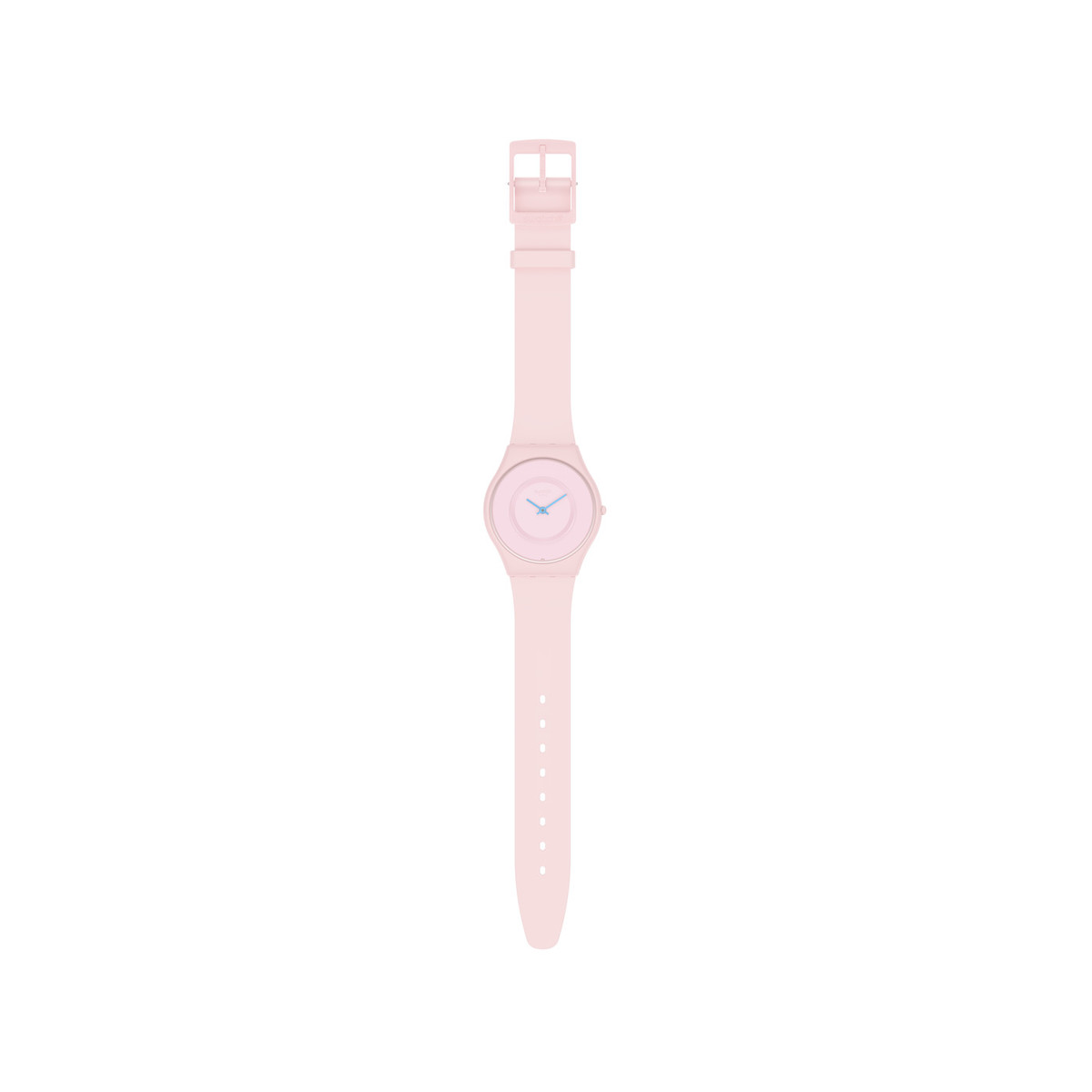 Montre Swatch mixte bioceramic bracelet silicone rose - vue 2