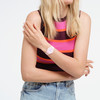 Montre Swatch mixte bioceramic bracelet silicone rose - vue Vporté 1