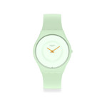 Montre Swatch mixte bioceramic bracelet silicone vert - vue 1