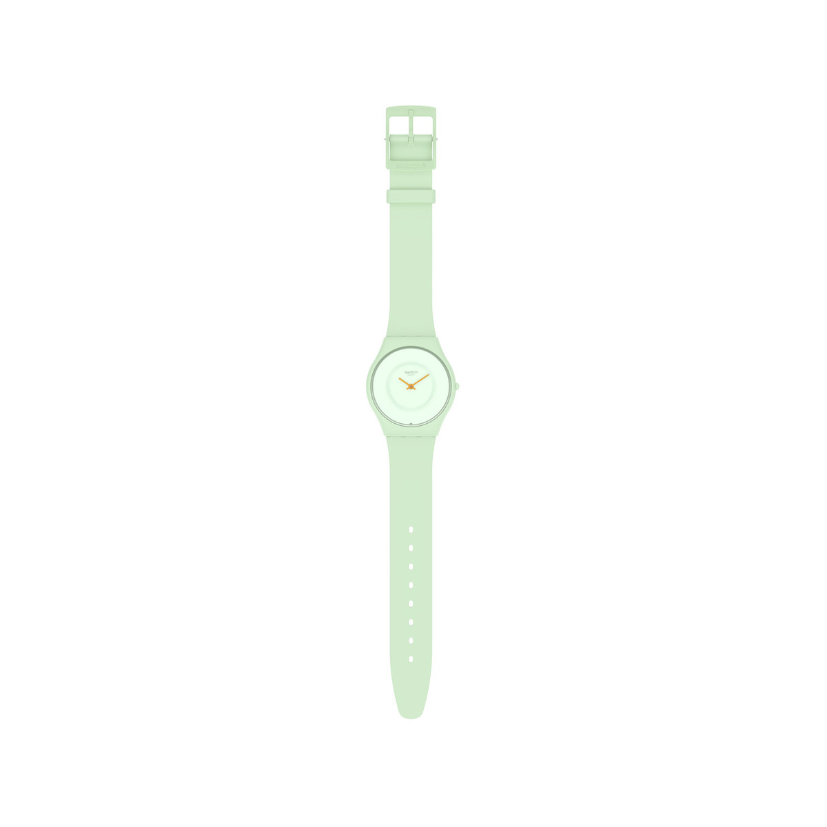 Montre Swatch mixte bioceramic bracelet silicone vert - vue 2