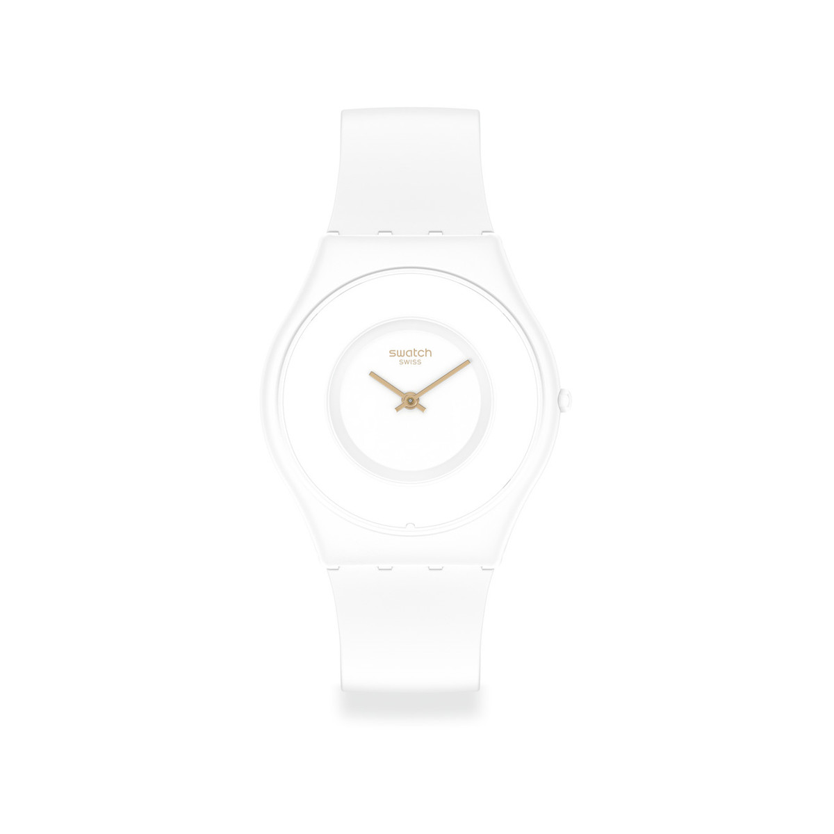 Montre Swatch mixte bioceramic bracelet silicone blanc