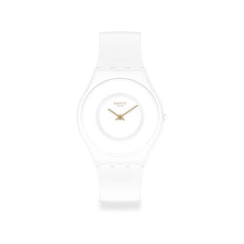 Montre Swatch mixte bioceramic bracelet silicone blanc