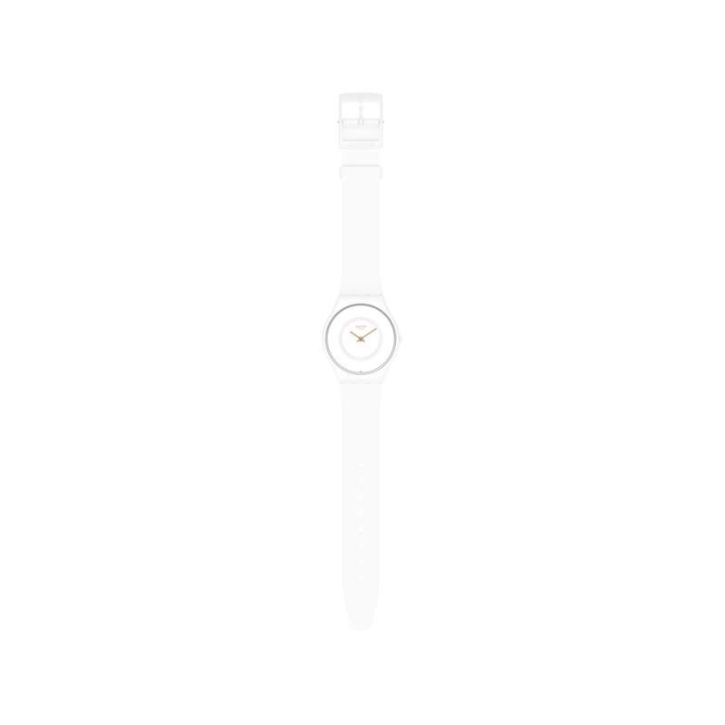 Montre Swatch mixte bioceramic bracelet silicone blanc - vue 2
