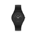 Montre Swatch mixte bioceramic bracelet silicone noir - vue 1