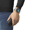 Montre TISSOT T-SPORT SEASTAR 2000 POWERMATIC 80 homme automatique cadran bleu bracelet acier inoxydable - vue Vporté 1
