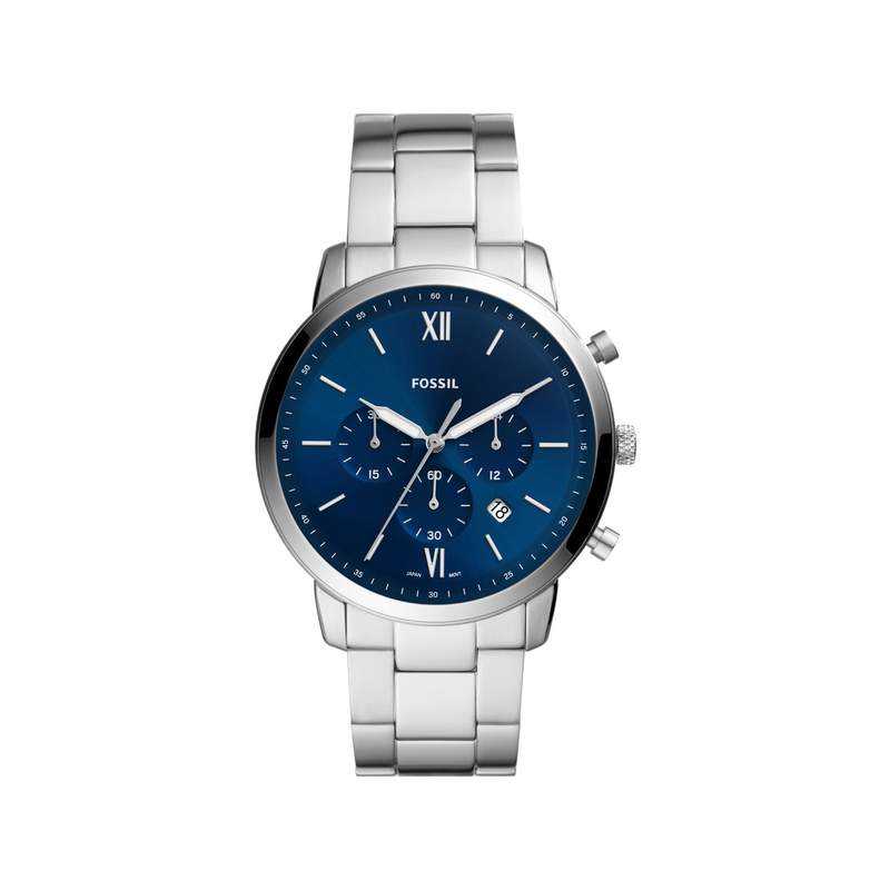 Montre FOSSIL homme chronographe bracelet acier - vue 1