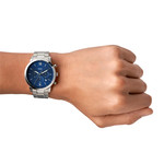 Montre FOSSIL homme chronographe bracelet acier - vue porté 1