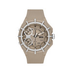Montre DIESEL homme acier bracelet plastique marron - vue 1