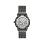 Montre FOSSIL homme automatique bracelet acier gris anthracite - vue 4
