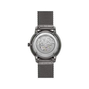 FOSSIL men's automatic watch steel bracelet anthracite grey