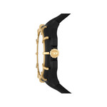 Montre DIESEL homme acier noir bracelet plastique noir - vue 2