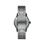FOSSIL automatic men's watch steel bracelet anthracite grey - view 3