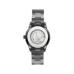 FOSSIL men's automatic watch steel bracelet charcoal grey - view 4