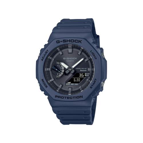G-SHOCK men's watch with blue resin bracelet