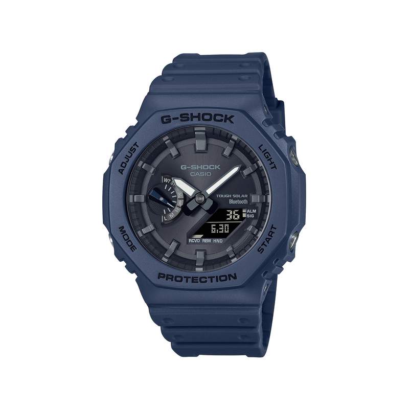 Montre G-SHOCK homme bracelet résine bleue - vue 1