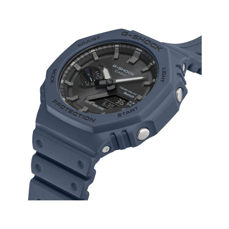 Montre G-SHOCK homme bracelet résine bleue - vue 2