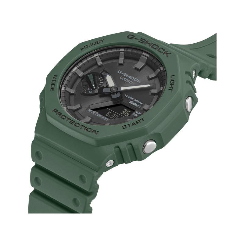 Montre G-SHOCK homme bracelet résine vert sapin - vue 2