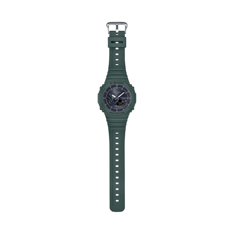 Montre G-SHOCK homme bracelet résine vert sapin - vue D3
