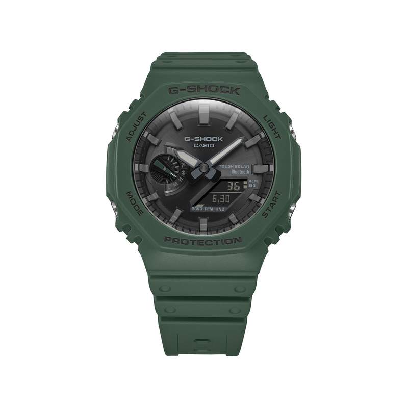 Montre G-SHOCK homme bracelet résine vert sapin - vue D5