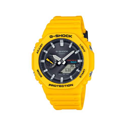 Montre G-SHOCK homme bracelet résine jaune