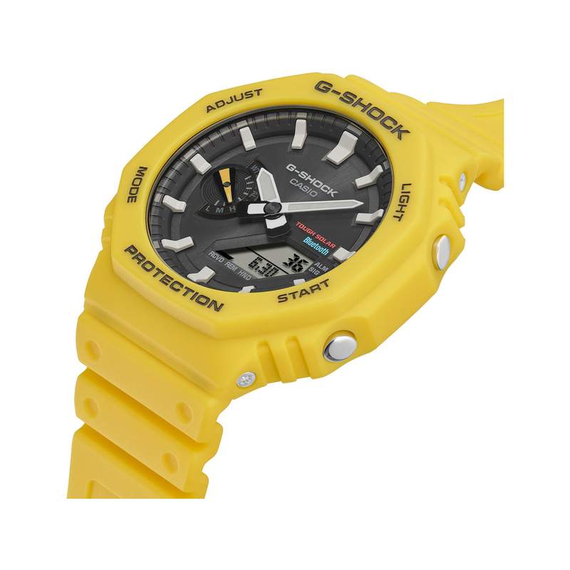 Montre G-SHOCK homme bracelet résine jaune - vue 2
