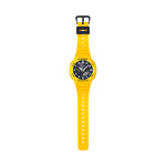 Montre G-SHOCK homme bracelet résine jaune - vue D3