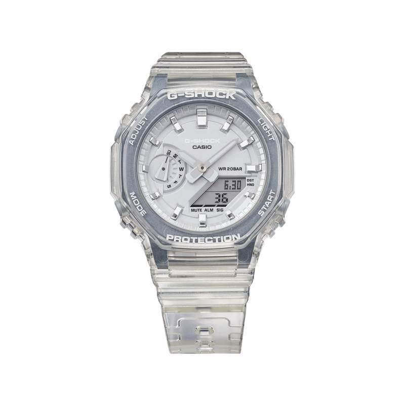 Montre G-SHOCK femme bracelet résine blanc - vue D5