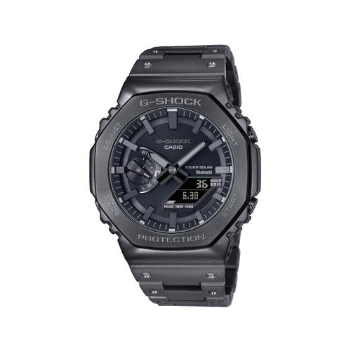 Montre G-SHOCK PREMIUM homme résine bracelet acier noir mat