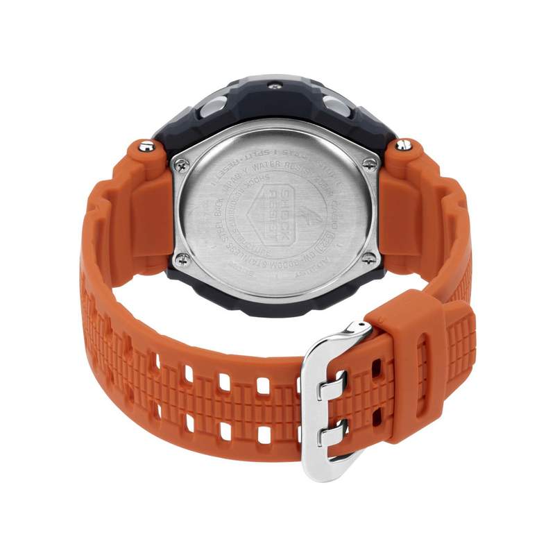 Montre G-SHOCK PREMIUM homme acier bracelet résine orange - vue 3