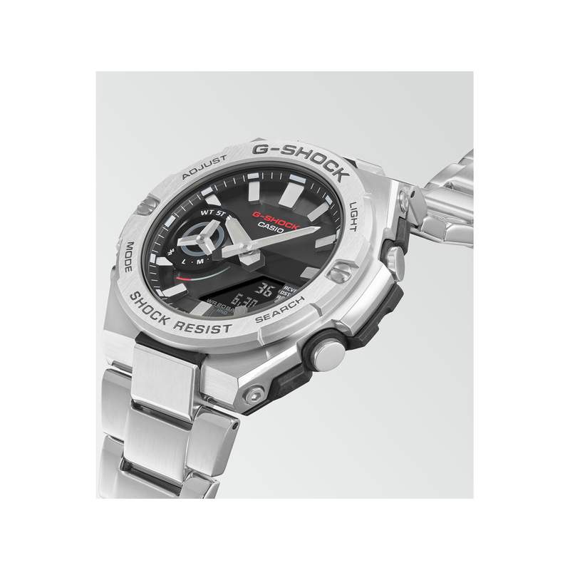 Montre G-SHOCK PREMIUM homme bracelet acier argent - vue 2