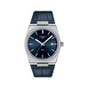 Montre TISSOT PRX T-classic homme acier bracelet cuir bleu - vue V1