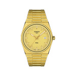 Montre TISSOT T-CLASSIC PRX homme cadran champagne bracelet PVD doré - vue 1