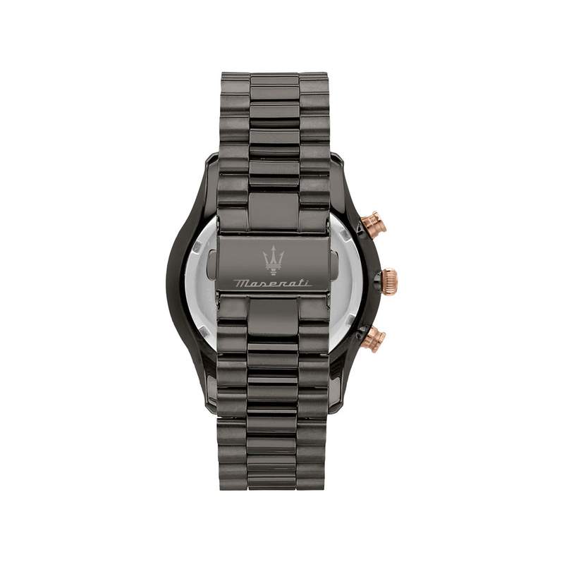Montre MASERATI homme bracelet acier inoxydable gris foncé - vue 3