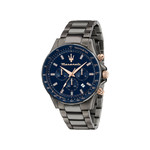 Montre MASERATI homme bracelet acier inoxydable gris fonce - vue 1