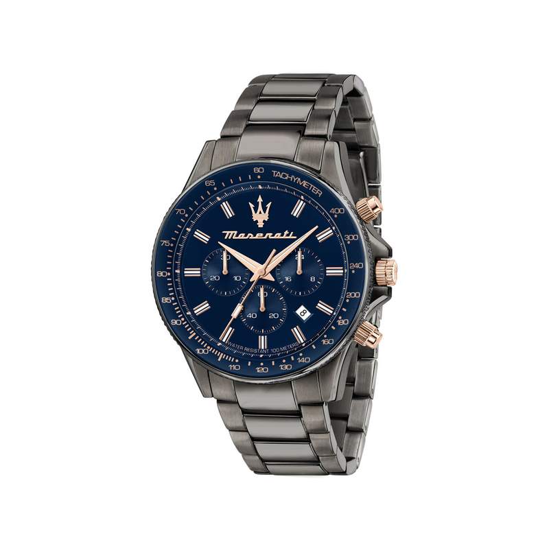 Montre MASERATI homme bracelet acier inoxydable gris fonce - vue 1