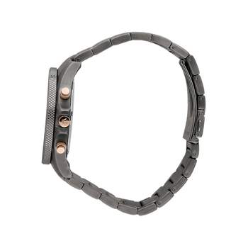 MASERATI men's watch with dark grey stainless steel bracelet