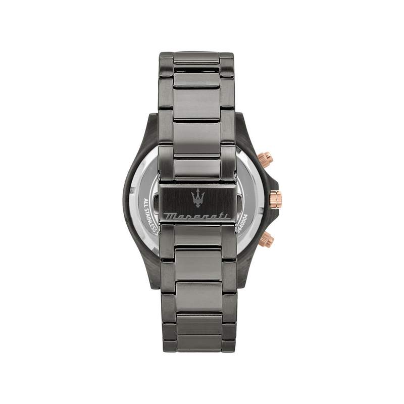 Montre MASERATI homme bracelet acier inoxydable gris fonce - vue 3
