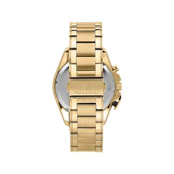 Montre MASERATI homme bracelet acier inoxydable doré jaune