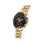 Montre MASERATI homme bracelet acier inoxydable doré jaune - vue 4