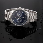 Montre MASERATI homme bracelet acier gris - vue D2