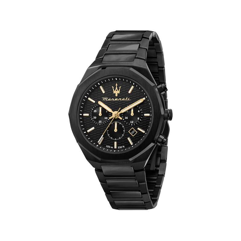 Montre MASERATI homme bracelet acier noir - vue 1